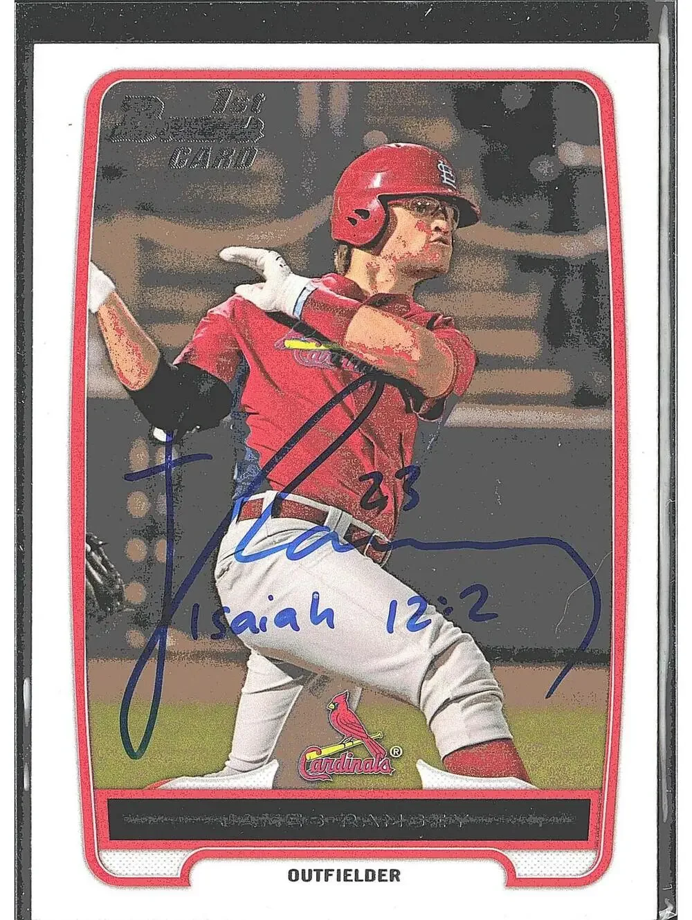 2012 Bowman Draft Picks & Prospects #BDPP27 James Ramsey HAND SIGNED